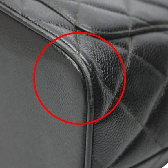 Chanel Shopping Black Leather Tote Bag (Pre-Owned) - Picture 12 of 16